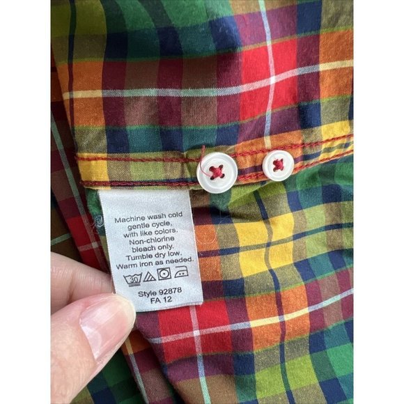 J. Crew Tartan Plaid Cotton Button Up Shirt - Men's Small - Picture 9 of 10
